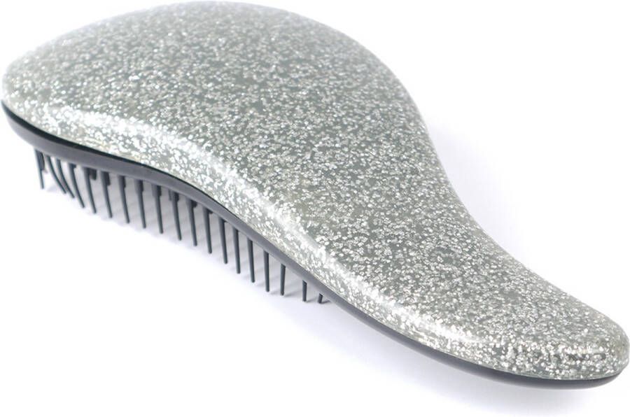 New Age Devi Anti klit borstel Tangle teezer Haarborstel Zilver Glitter Anti klit Hairbrush Compacte borstel Haar borstel
