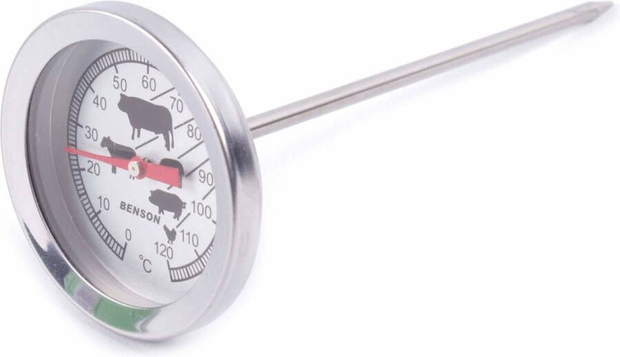 New Age Devi Benson RVS Vleesthermometer 12cm: #VoorPerfectGegaardeVlees!