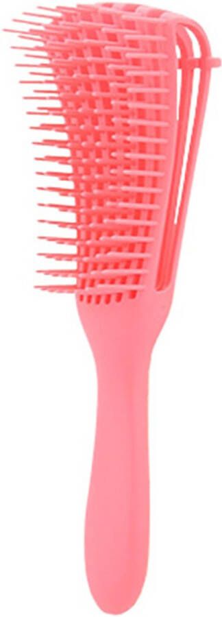 New Age Devi Detangler Brush Curly hair brush Haarborstel Antiklit borstel Roze Anti klit Detangling