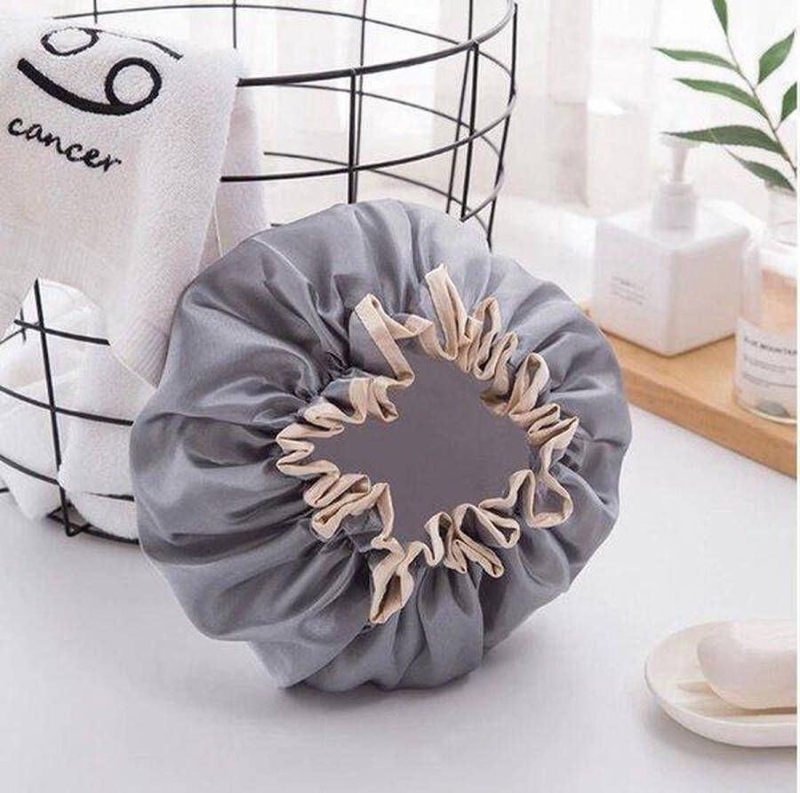 New Age Devi Luxe Douchemuts voor Dames Volwassenen en Meiden Grijze Shower Cap in Vagabond Model