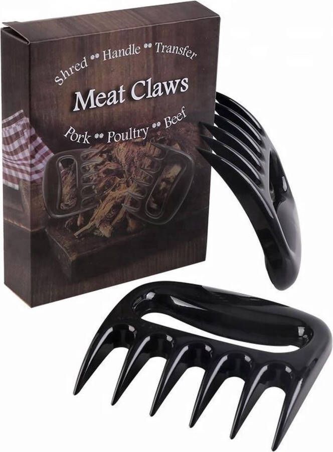 New Age Devi : Meat Claws 2 stuks: Voor Houder Pulled Pork Vleesvork Vleesdraaier & BBQ Accessoires