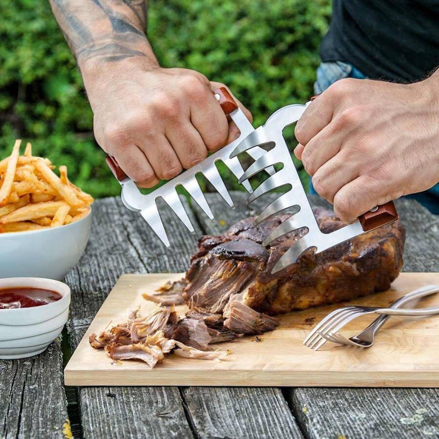 New Age Devi Meat Claws BBQ Vlees Pulled Pork- klauwen Eenvoudig Uit Elkaar Trekken Flessenopener Set van 2