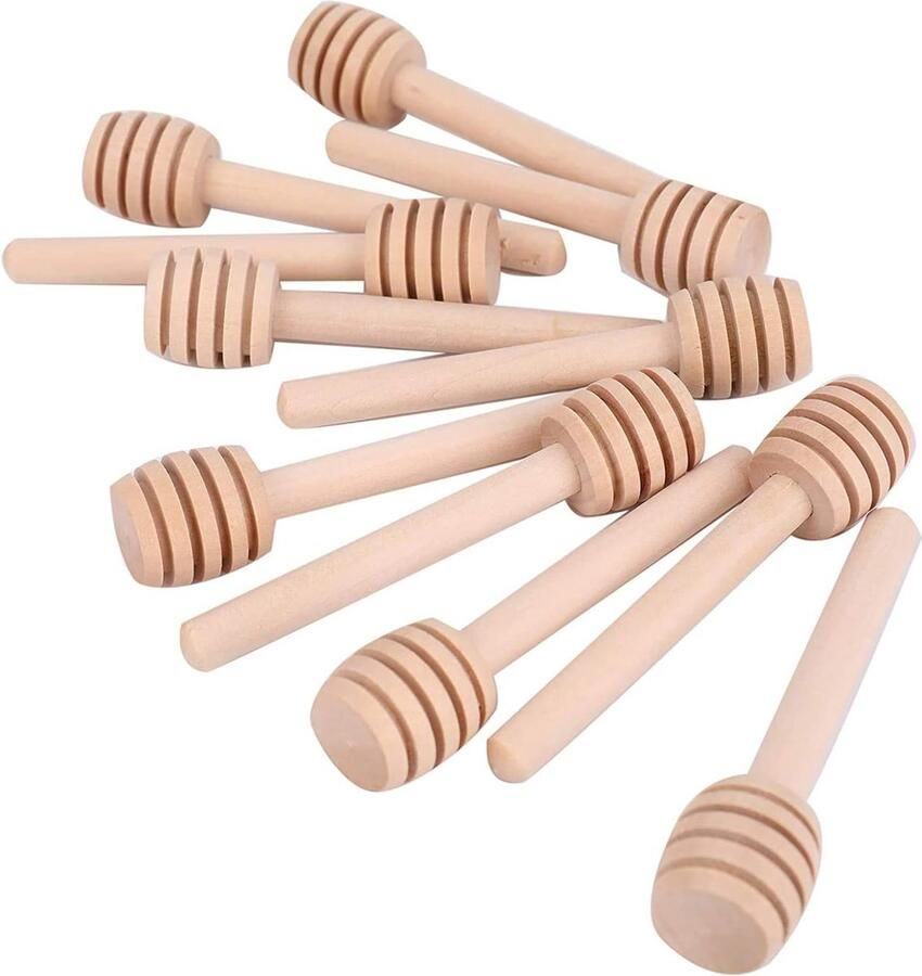 New Age Devi Creëer een zoete ervaring met onze 5-delige honinglepel houten set 5 Stuks Hout
