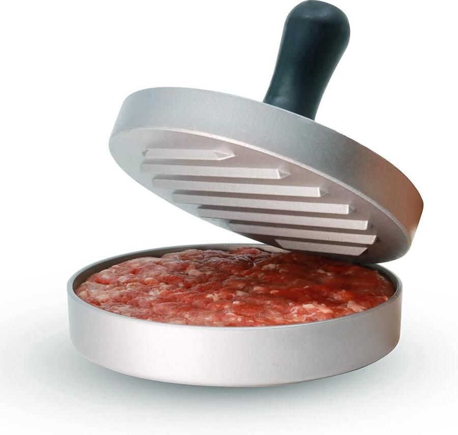 New Age Devi RVS Hamburgerpers met Anti-aanbaklaag Professionele Hamburgermaker