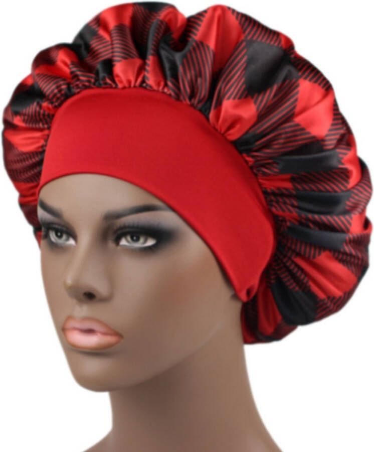 New Age Devi Satijnen Slaapmuts: Bonnet voor Haarverzorging Soft Bonnet Nachtmuts Sleep cap