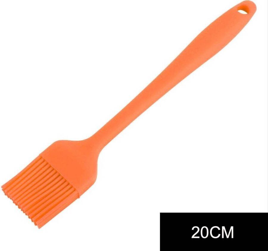 New Age Devi Siliconen Bakkwast 20CM Oranje Keukenkwast Keukenaccessoire Keukengerei Bakken Insmeren Invetten