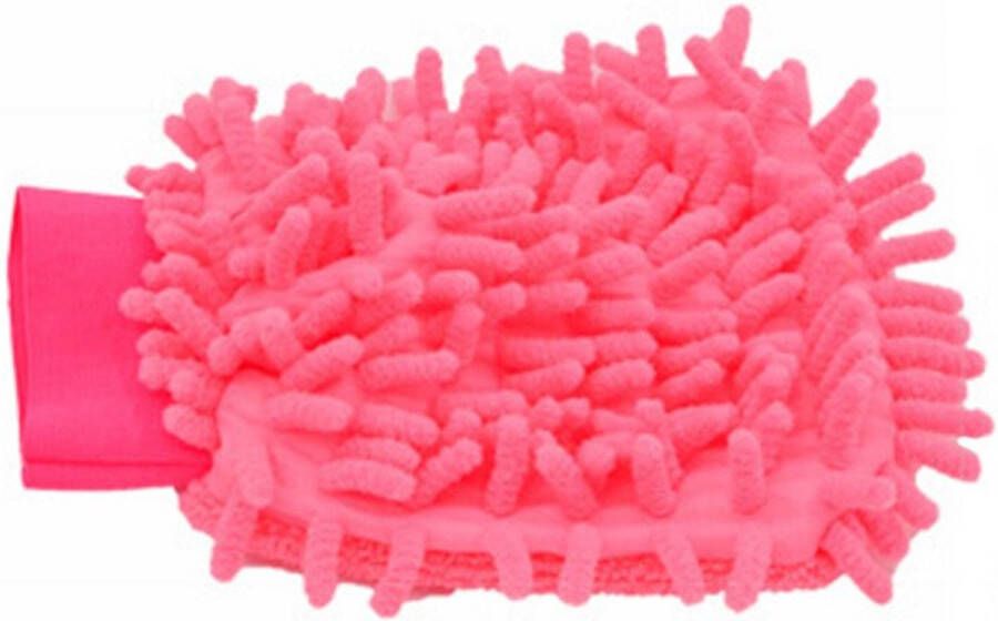 New Age Devi Washandschoen Microvezel washand Autowashandschoen Roze Microfiber glove