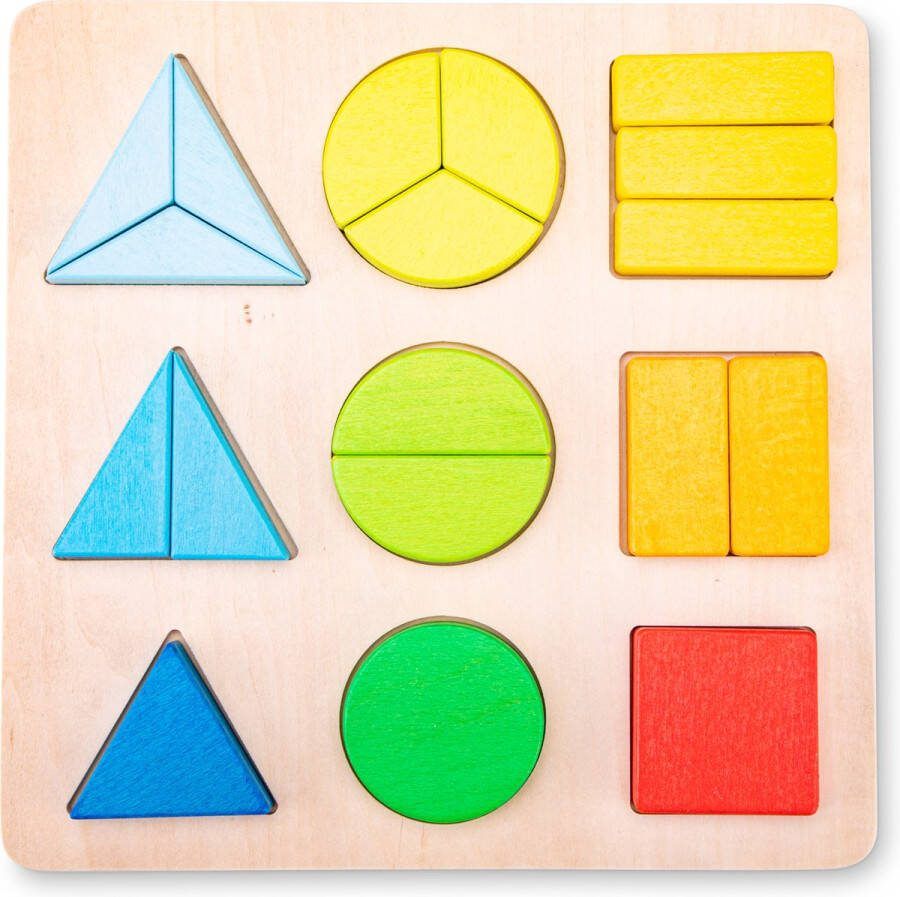 New Classic Toys Houten Geometrische Vormenpuzzel Educatieve Puzzel Speelgoed