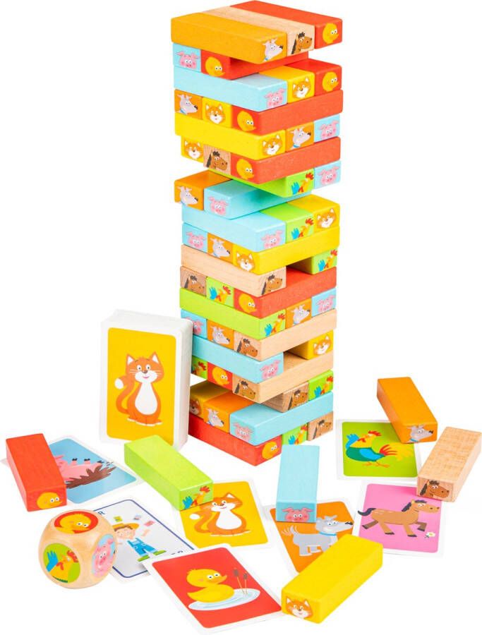 New Classic Toys Blokkentoren Jenga Junior Hout 4-delig