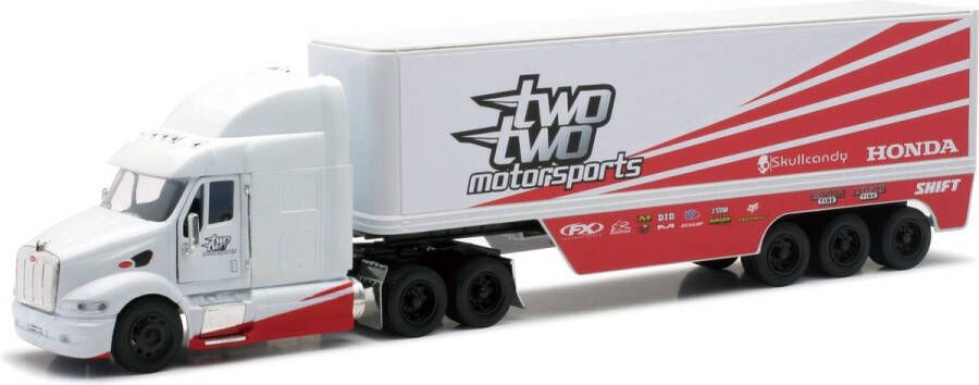 New-Ray TwoTwo Motorsport Racing Motocross Vrachtwagen Truck Wit 1 32 Schaalmodel