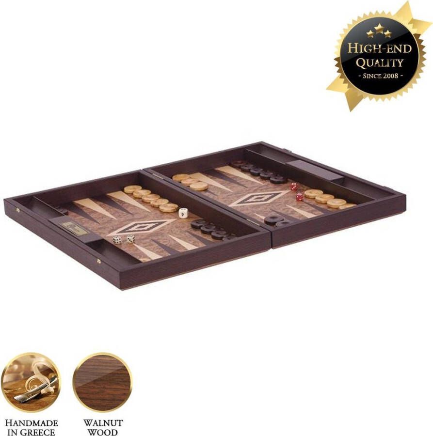 New Uber Walnoot houten Exclusieve Backgammon Set Top Kwaliteit