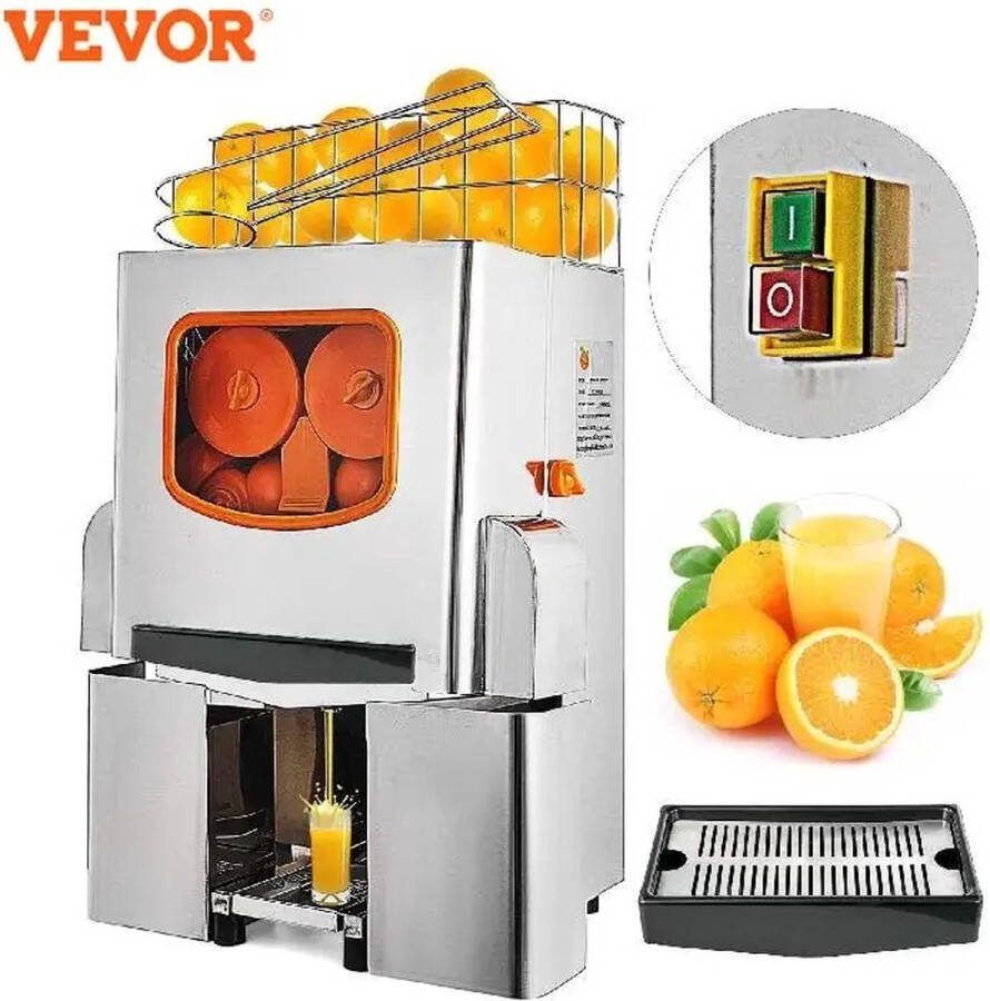 NewWave Sinaasappel Pers Vevor Professionele Citrus Pers Voor Supermarkten Horeca & Kantines 120W Electrische Fruitpers
