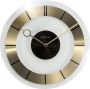 NeXtime Retro Klok Stil Uurwerk Rond Glas Ø31 cm Transparant Goud - Thumbnail 1