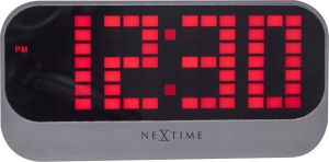 NeXtime Wekker – 17.5 cm ABS – Rood – 'Loud Alarm'