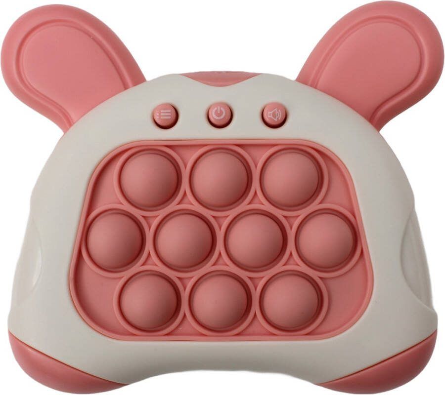 NIBA Stressverlichtende Pop It Game Konijn Fidget Toy Kerst Onweerstaanbaar Plopgeluid Eindeloos Plezier Perfect voor Ontspanning en Concentratie Draagbaar en Compact Druk en Geniet Overal Jong en Oud 4 verschillende Niveau's
