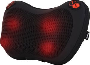 NICEEY Shiatsu Massagekussen Nek en Rug Draadloos Nekmassage Apparaat Infrarood Massageapparaat Massage Kussen 4 Massageknoppen Zwart