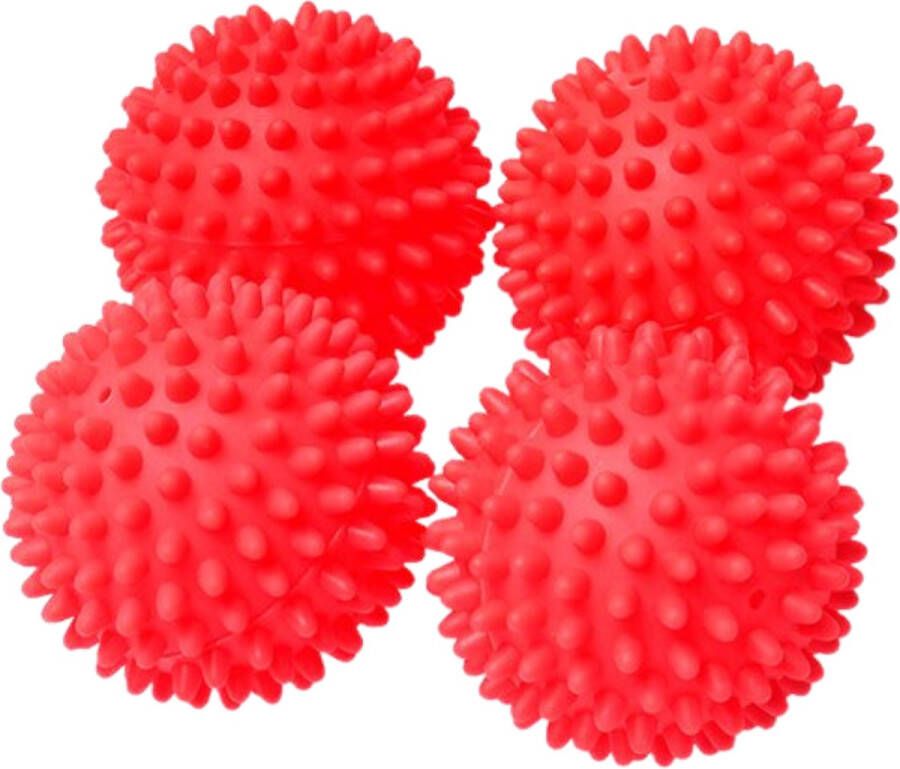 NICEEY Wasdrogerballen Wasbollen voor wasmachine Droogballen 4 Stuks Roze