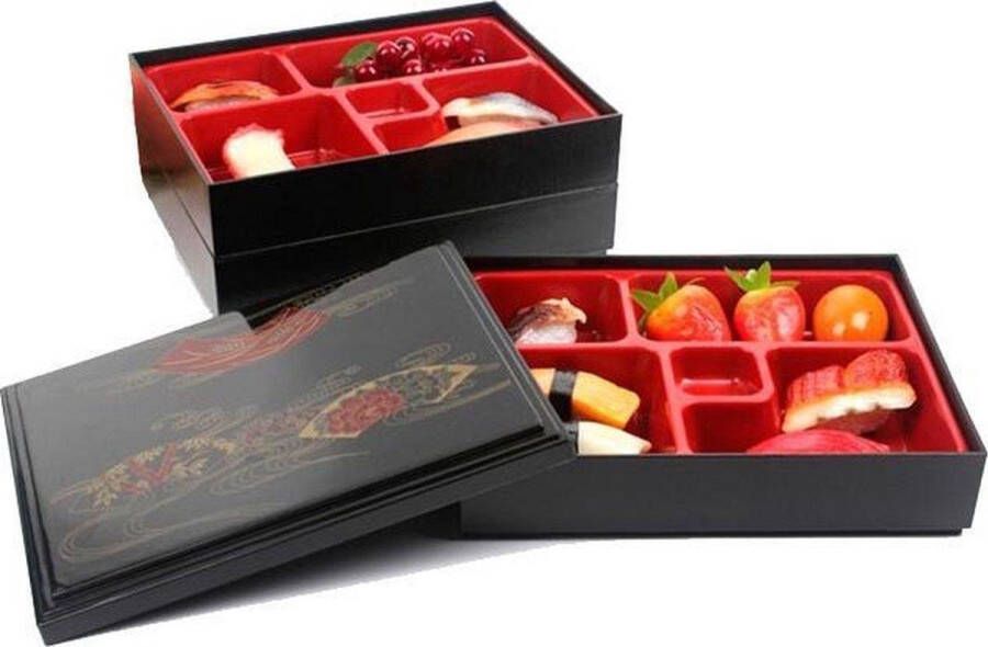 Nicety Prachtige BentoBox LunchBox met Chopsticks Sushi Bord Japanse en Koreaanse Style Voor Huis Restaurant Hotel.High Quality and Design Sushi & Sashimi Lunch Box Dishes 31X24X6cm