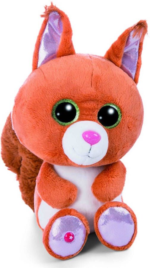 Nici eekhoorn pluche knuffel oranje 25 cm Knuffeldier