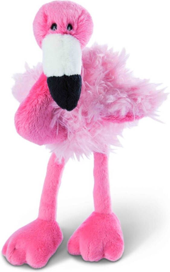Nici flamingo pluche knuffel roze 20 cm Knuffeldier