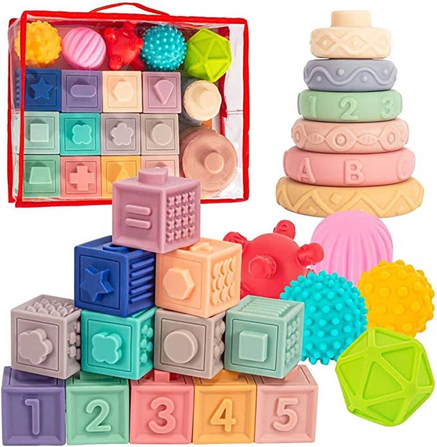 NickElite Speelgoed Montessori speelgoed Baby speelgoed Baby t m peuter Motorische Cognitieve ontwikkeling Leerzaam Duurzaam Verjaardag Kraamvisite Alles in 1 pakket ook zeer geschikt bij Autisme