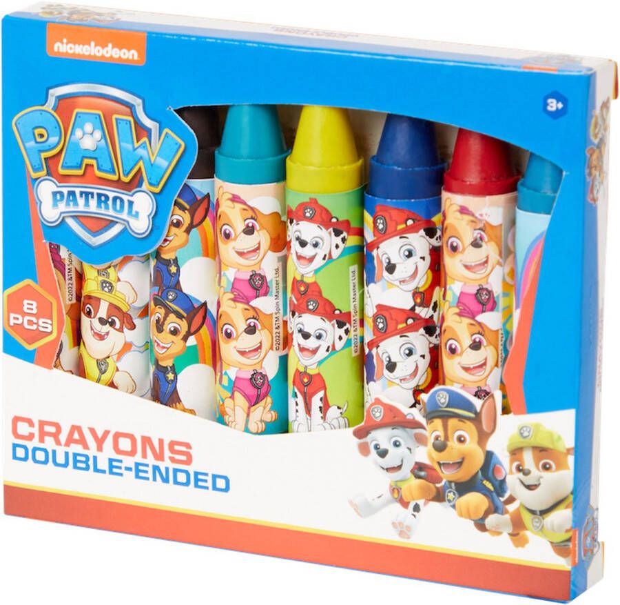 Nickelodeon 4IEDER1 Waskrijtjes Paw Patrol Blauw 8 verschillende kleuren Knutselen Ceatief