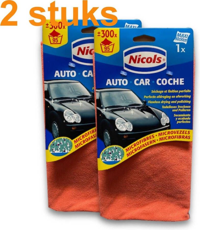 Nicol-S Nicols Auto maxi microvezeldoek 60 x 50cm perfect resultaat hoge kwaliteit