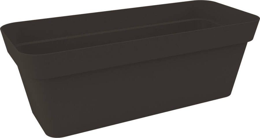 NICOLI Bloembak Balkonbak Arke 49x17x14cm ANTRACIET