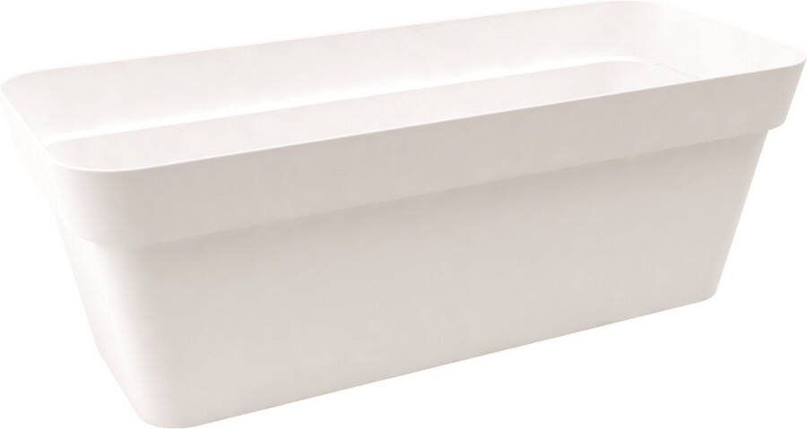 NICOLI Bloembak Balkonbak Arke 49x17x14cm WIT
