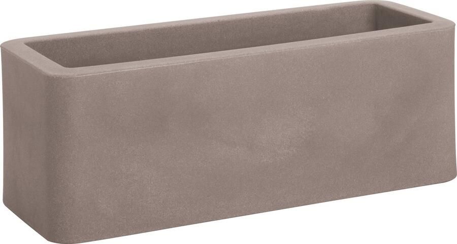 NICOLI Bloembak Balkonbak Calypso 50x20x18cm ASGRIJS