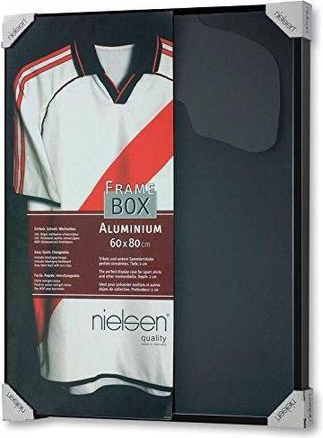 Nielsen Wissellijst Inlijsten van (Voetbal)shirt 80x60 cm Aluminium Zwart