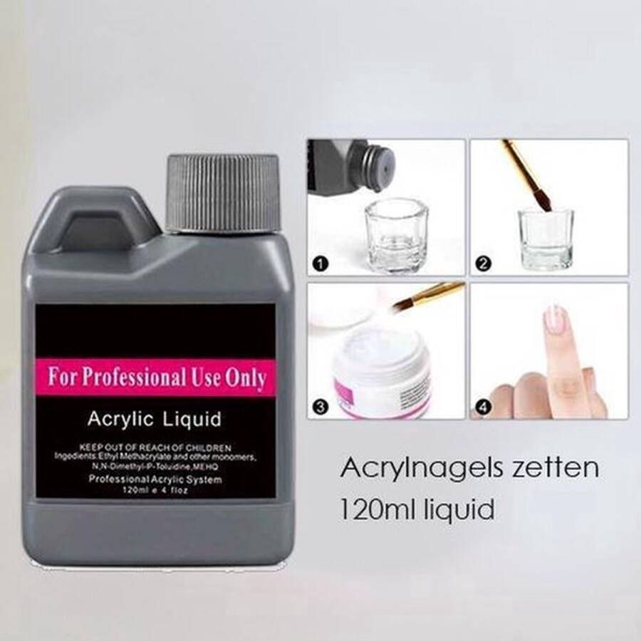Nifkos Acryl Vloeistof Liquid Monomer Nagellak Nagels Fles 120 ml