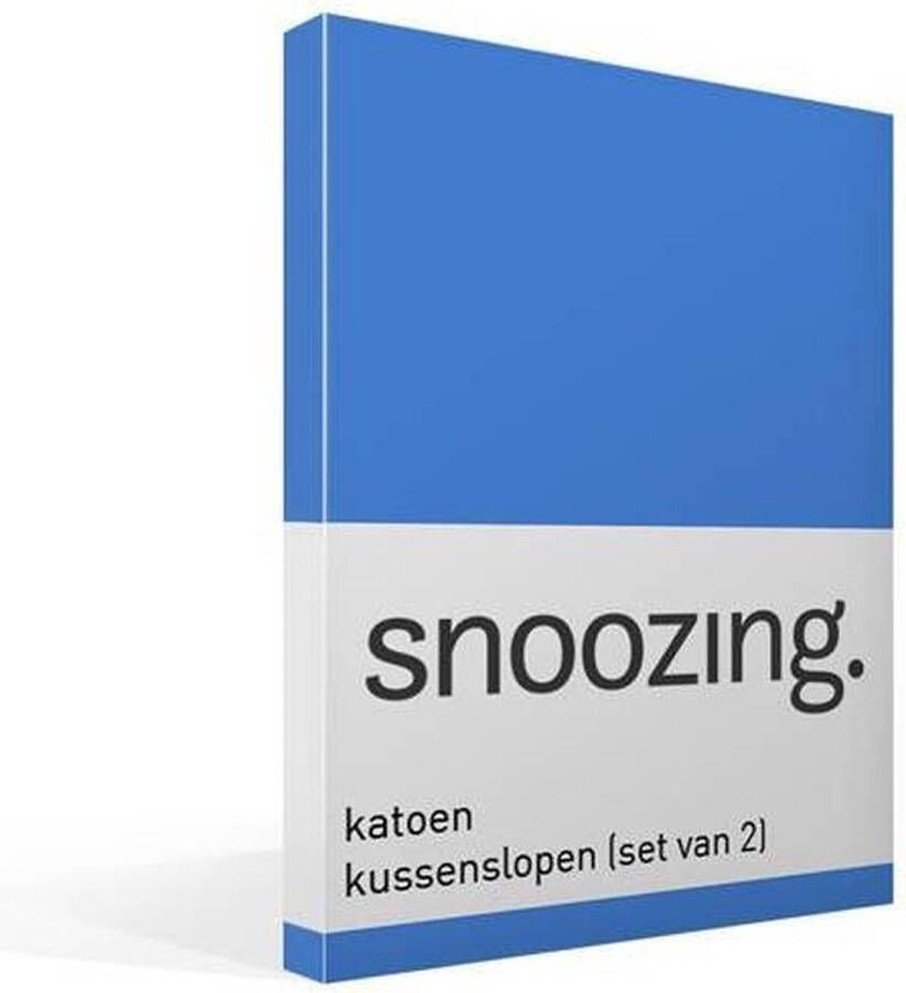 Nightdream Snoozing Katoen Kussenslopen Set van 2 60x70 cm Meermin