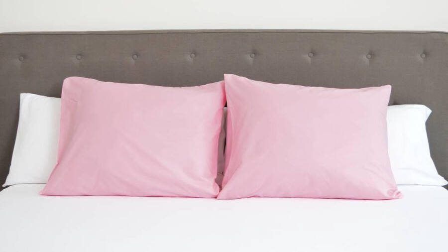 Nightdream Snoozing Katoen Kussenslopen Set van 2 60x70 cm Roze