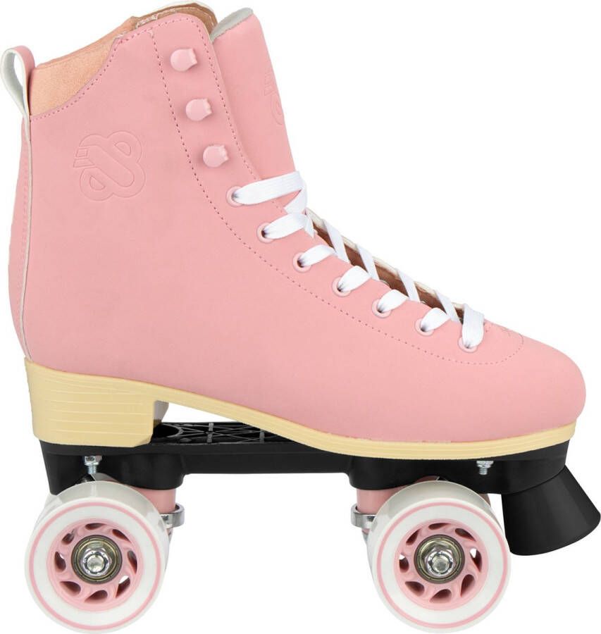 Nijdam Rolschaatsen Nubuck Candy Cakes Roze