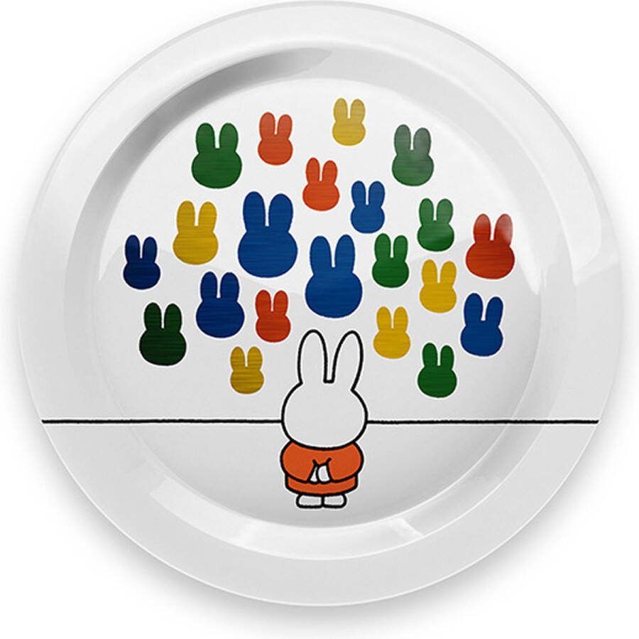 Nijntje Bord Museum Wit Metaal Originele Licentie Dick Bruna 21cm