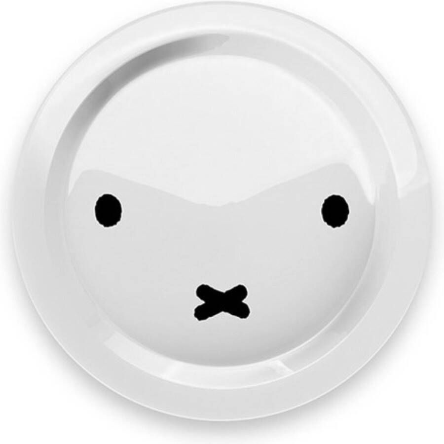 Nijntje Bord Snoet Metaal Wit Originele Licentie Dick Bruna 21cm