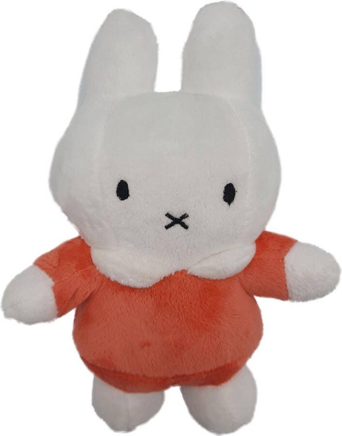 Nijntje Knuffel Miffy Met Rammelaar Pluche Speelgoed Oranje 22 cm