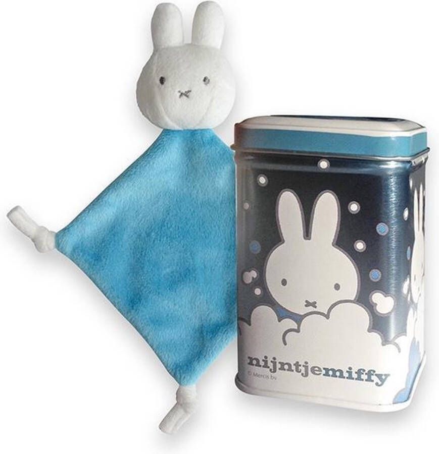 Nijntje Miffy Blik Nijntje knuffeldoek blauw