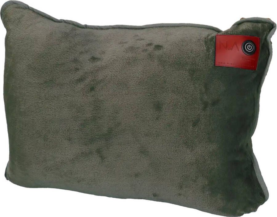 Nikki Amsterdam The.Pillow Green Groen Duurzaam Draadloos 60 x 45 x 18cm Infrarood Warmtekussen incl 16.000 mAh Powerbank Gebruiksduur: tot 14 uur
