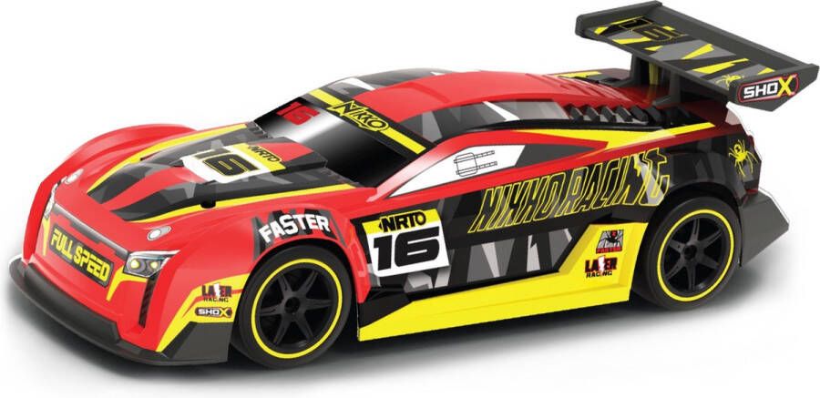 NIKKO RC Auto Racing Series: NFR 2 4 GHz Inclusief USB Snellader Voor Kinderen vanaf 6 Jaar ca. 24 cm Rood