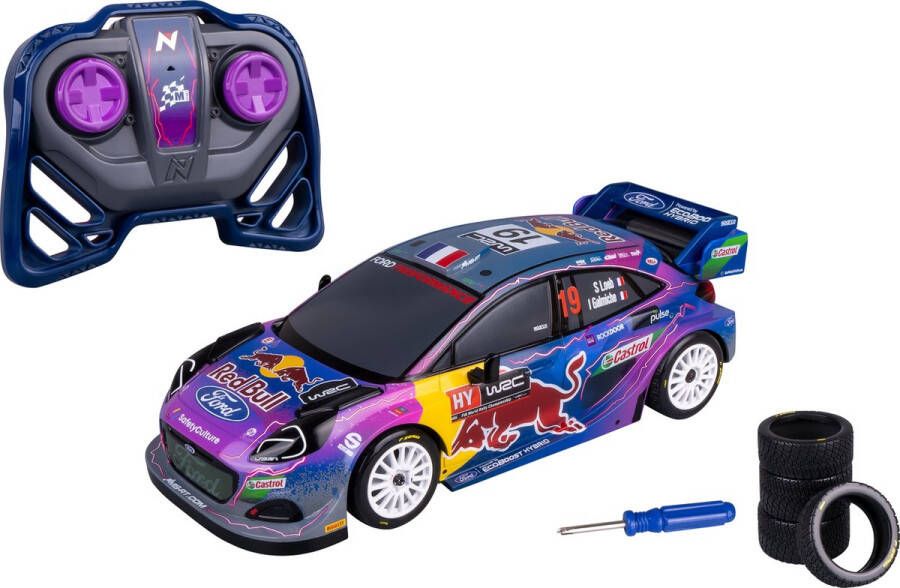 NIKKO RC Auto Red Bull Rally Series: M-Sport Ford Puma 9 km h Bestuurbare Auto Voor Kinderen Vanaf 6 Jaar