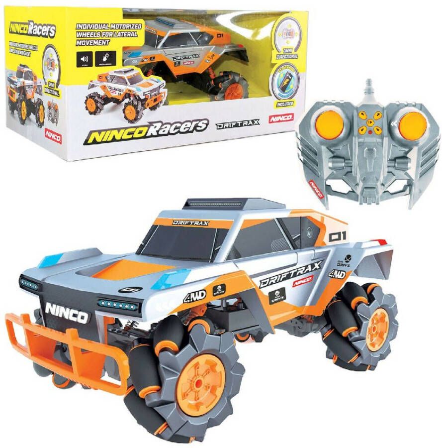 Ninco Raceauto Rc Drift Trax Jongens 34 Cm Grijs oranje 2-delig