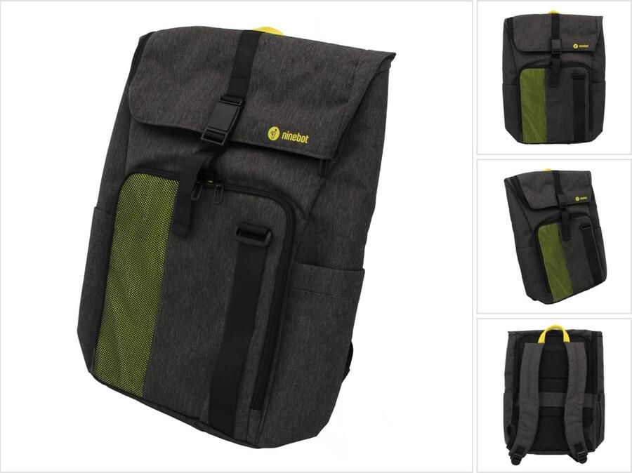 Ninebot by Segway ON-2320 Commuter Laptop Rugzak Reisrugzak 43 x 29 x 14 cm ( 3802-514 ) Donkergrijs Geel