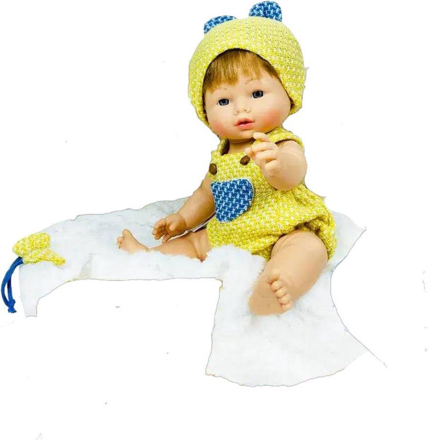 Nines d Onil Nines d Onil Babypop Blank Jongetje met Lichtbruin Haar 37 cm