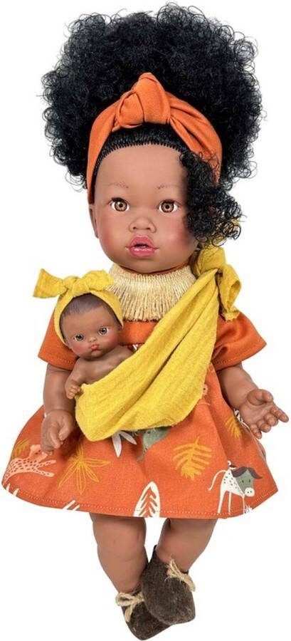 Nines D'Onil Nines d Onil Babypop Alika Oranje 40 cm