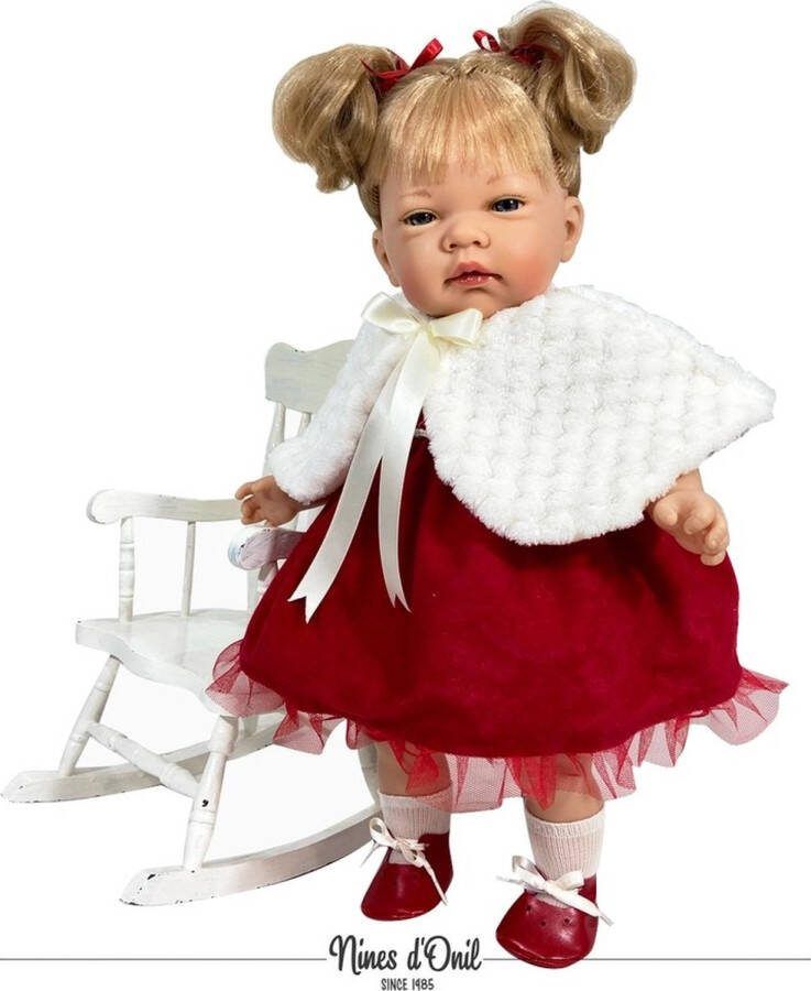Nines D'Onil Nines d Onil Babypop Celia Rood 45 cm