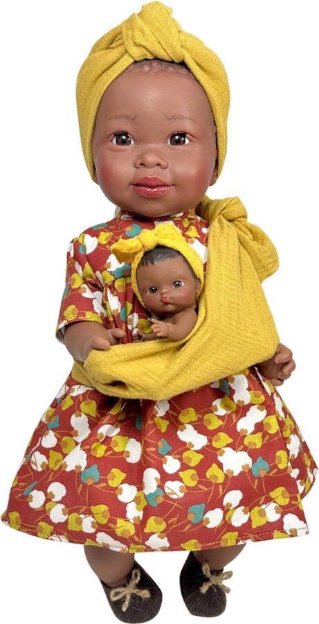 Nines D'Onil Nines d Onil Babypop Maria Geel 45 cm