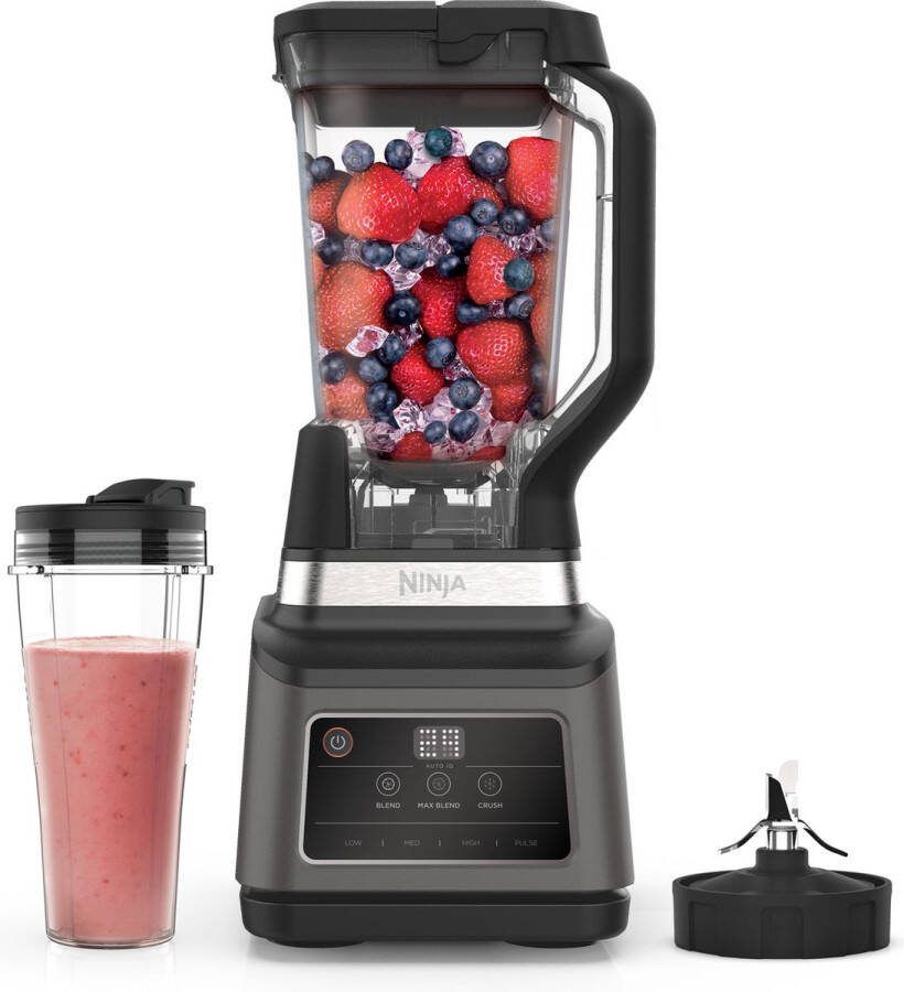 Ninja Foodi 2-in-1 Blender en Smoothie Maker 1200 Watt 2.1 Liter IJsCrusher Auto IQ BN750EU