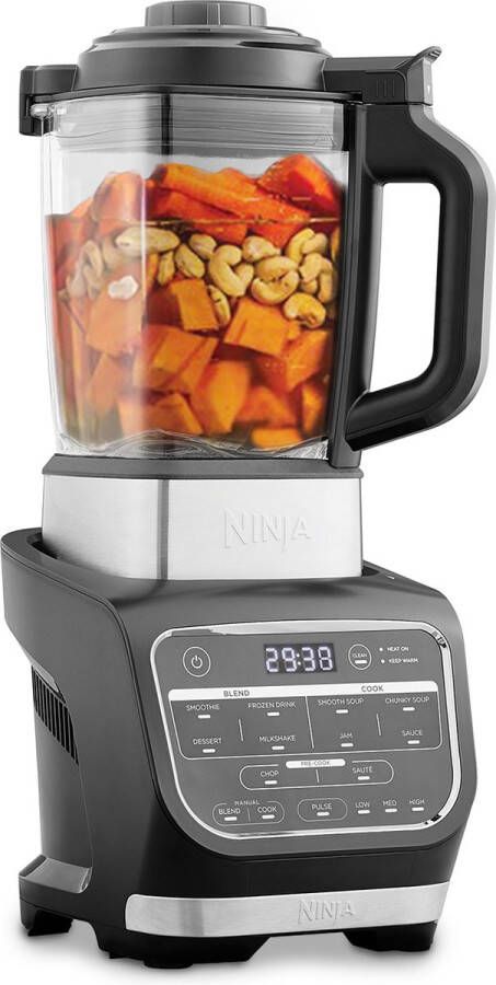 Ninja Foodi 2-in-1 Soepmaker en Blender 1 7 liter Glazen Kan 10 Kookprogramma&apos;s HB150EU